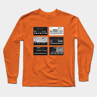 Electronic Musician Volca Synth, Drum Machine, Sampler Long Sleeve T-Shirt